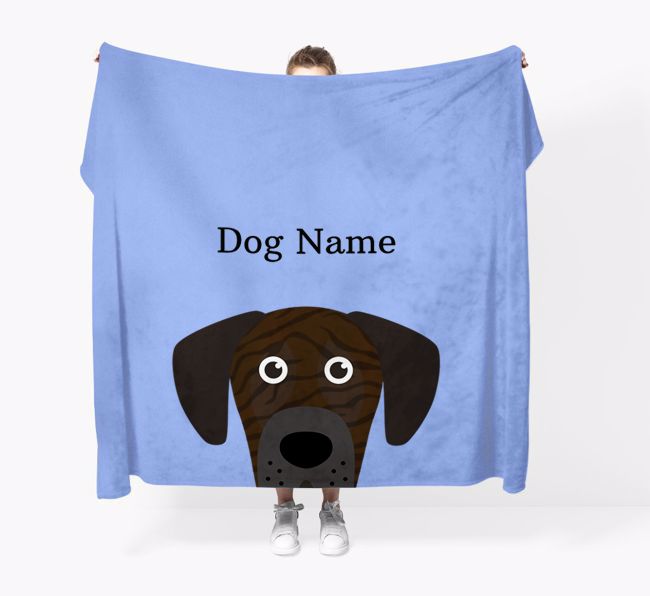 'Peeking Icon' - Personalized {breedFullName} Blanket